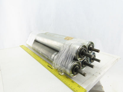 Dematic 2-1/2" OD 19-3/4" BF 19" Face Width Gravity Conveyor Roller Lot Of 5