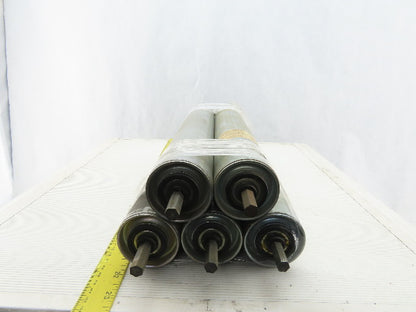 Dematic 2-1/2" OD 19-3/4" BF 19" Face Width Gravity Conveyor Roller Lot Of 5