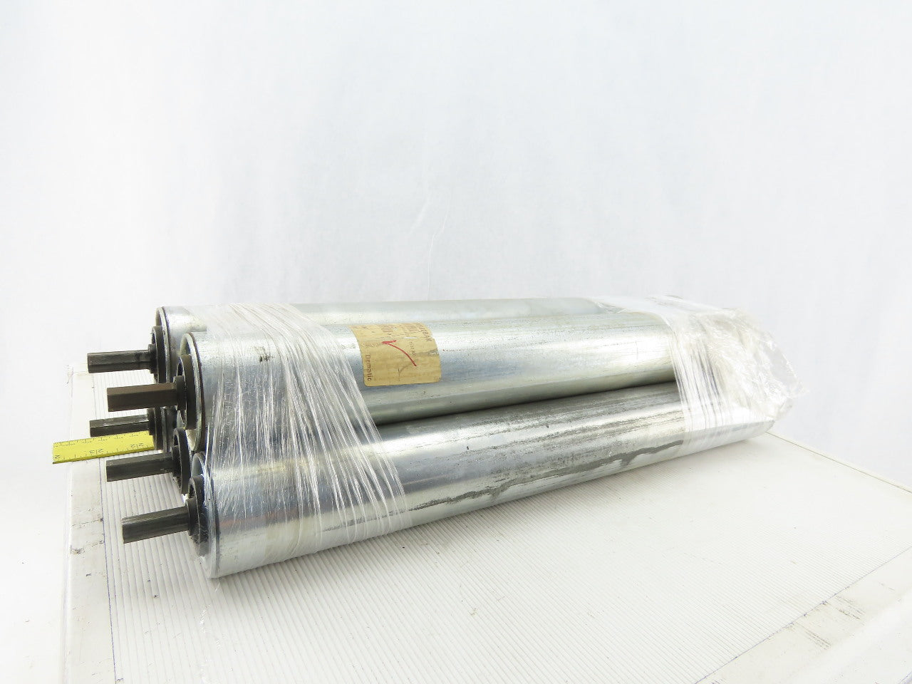 Dematic 2-1/2" OD 19-3/4" BF 19" Face Width Gravity Conveyor Roller Lot Of 5