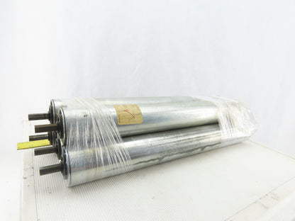 Dematic 2-1/2" OD 19-3/4" BF 19" Face Width Gravity Conveyor Roller Lot Of 5