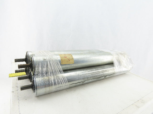 Dematic 2-1/2" OD 19-3/4" BF 19" Face Width Gravity Conveyor Roller Lot Of 5