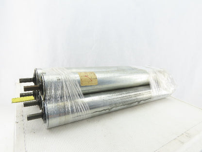 Dematic 2-1/2" OD 19-3/4" BF 19" Face Width Gravity Conveyor Roller Lot Of 5