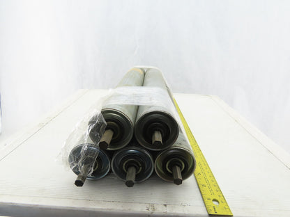 Dematic 2-1/2" OD 19-3/4" BF 19" Face Width Gravity Conveyor Roller Lot Of 5