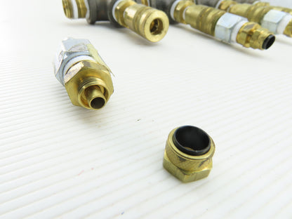 4 Way Air Hose Splitter Manifold 1/2" NPT Quick Disconnect Fittings