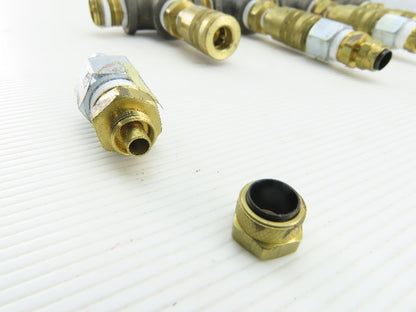 4 Way Air Hose Splitter Manifold 1/2" NPT Quick Disconnect Fittings