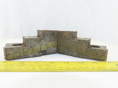4-9/16" x 2-1/8"T x 1-3/4" W Independent Chuck Jaws Lot Of 3