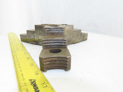4-9/16" x 2-1/8"T x 1-3/4" W Independent Chuck Jaws Lot Of 3