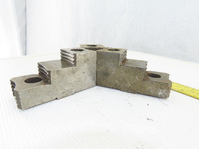 4-9/16" x 2-1/8"T x 1-3/4" W Independent Chuck Jaws Lot Of 3