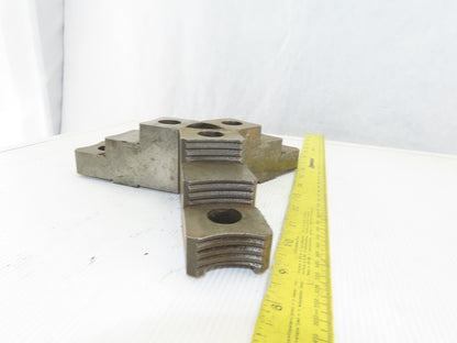 4-9/16" x 2-1/8"T x 1-3/4" W Independent Chuck Jaws Lot Of 3