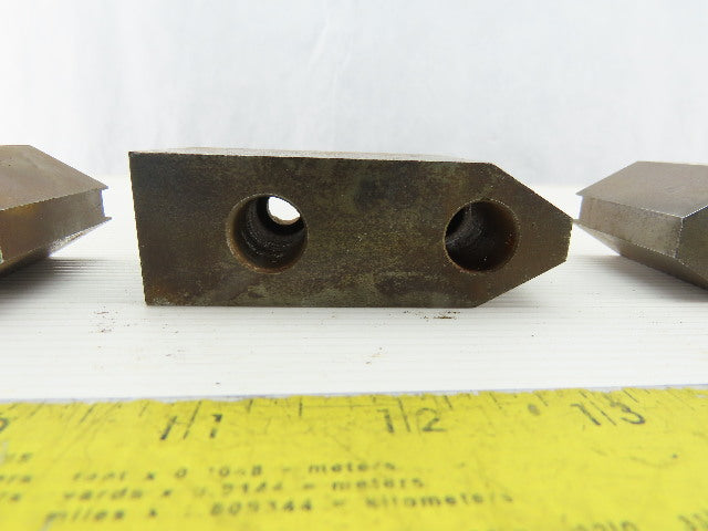 1-37/64" x 1-7/8"T x 1-1/4"W Independent Chuck Jaws Hardened Lot Of 3