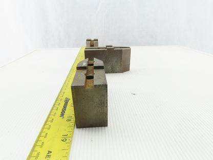 1-37/64" x 1-7/8"T x 1-1/4"W Independent Chuck Jaws Hardened Lot Of 3