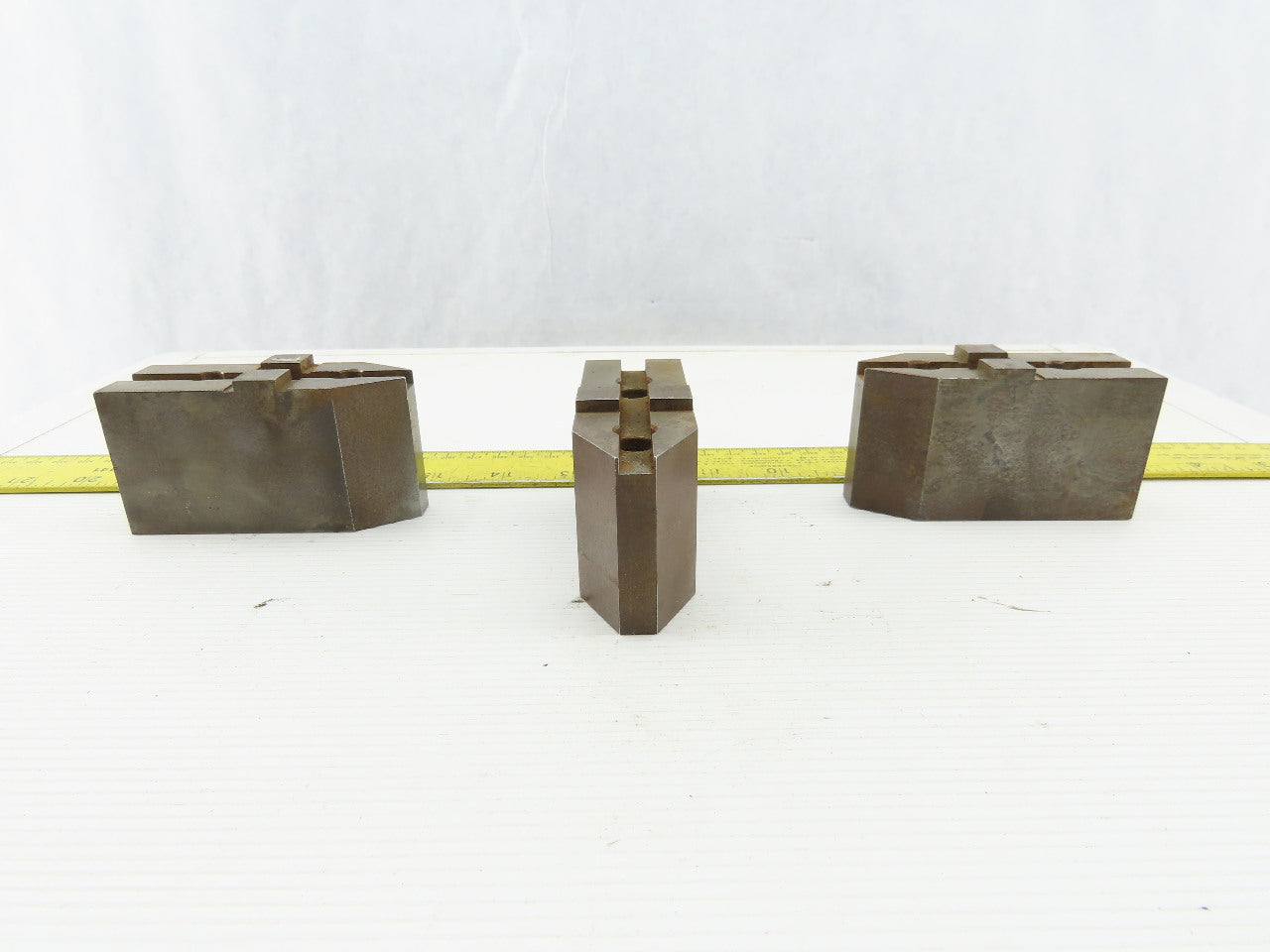 1-37/64" x 1-7/8"T x 1-1/4"W Independent Chuck Jaws Hardened Lot Of 3
