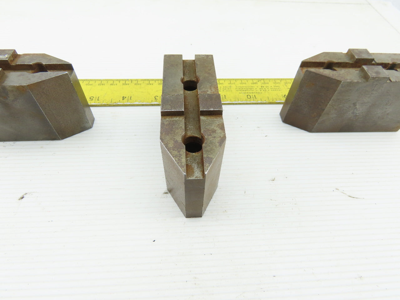 1-37/64" x 1-7/8"T x 1-1/4"W Independent Chuck Jaws Hardened Lot Of 3