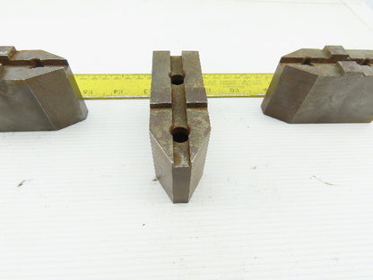 1-37/64" x 1-7/8"T x 1-1/4"W Independent Chuck Jaws Hardened Lot Of 3