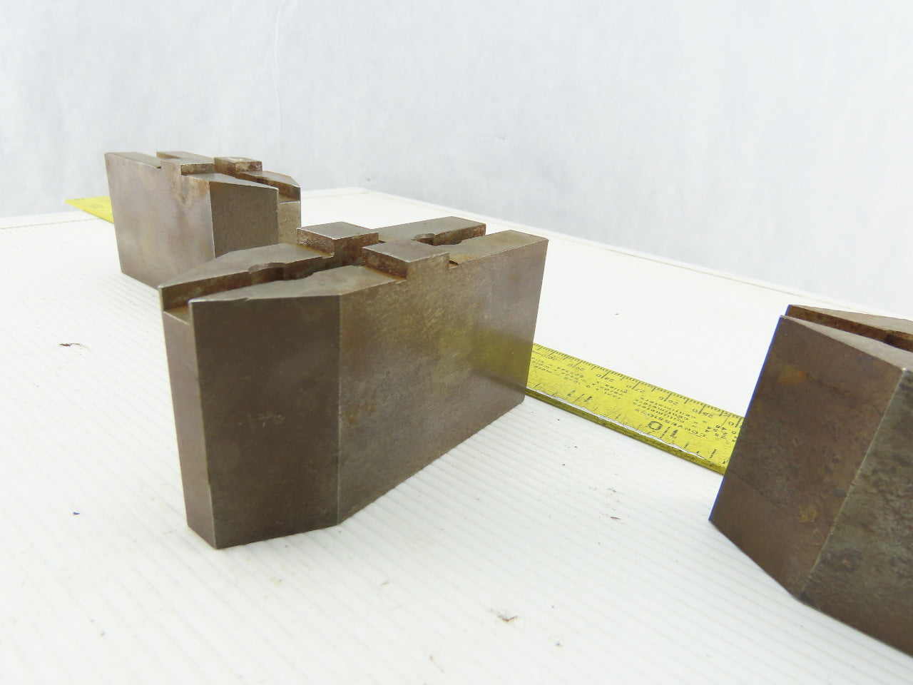 1-37/64" x 1-7/8"T x 1-1/4"W Independent Chuck Jaws Hardened Lot Of 3