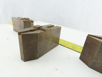 1-37/64" x 1-7/8"T x 1-1/4"W Independent Chuck Jaws Hardened Lot Of 3