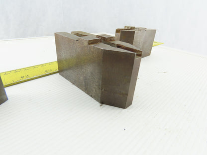1-37/64" x 1-7/8"T x 1-1/4"W Independent Chuck Jaws Hardened Lot Of 3