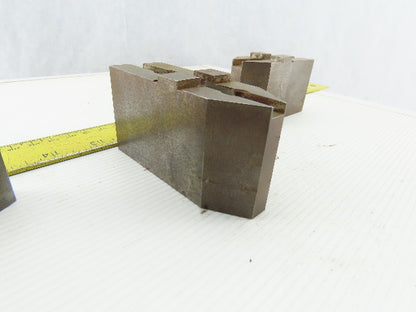 1-37/64" x 1-7/8"T x 1-1/4"W Independent Chuck Jaws Hardened Lot Of 3