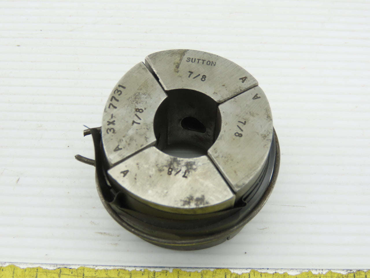 Sutton 3X-7731 7/8" 4 Piece Machinist Collet Pad Set