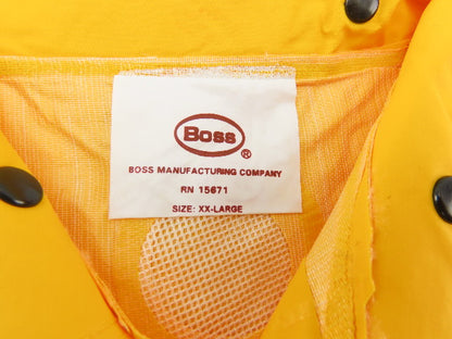 Boss 3PR0280YJ 3 Piece Rain Suit Overall Rain Coat Hood Size 2XL XX-Large