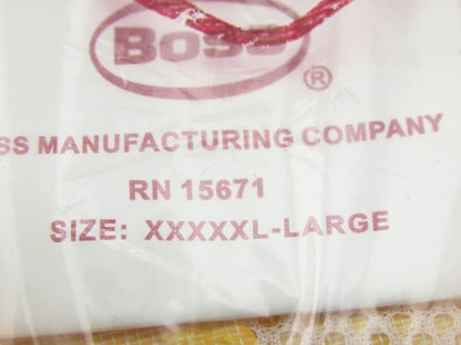 Boss 3PR7800Y 2 Piece Rain Suit Rain Coat Hood Size 5XL XXXXX-Large