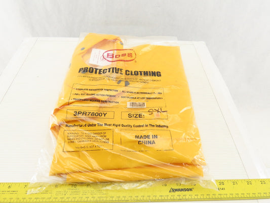 Boss 3PR7800Y 2 Piece Rain Suit Rain Coat Hood Size 5XL XXXXX-Large