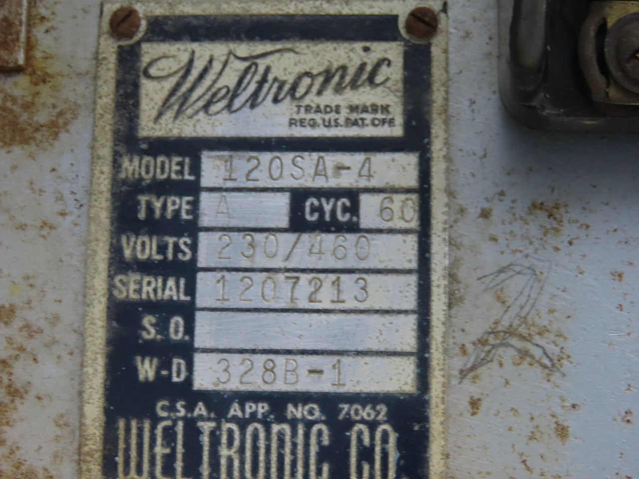 Weltronic 120SA-4 328B-1 Firing Module Resistance Board