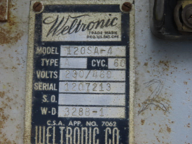 Weltronic 120SA-4 328B-1 Firing Module Resistance Board