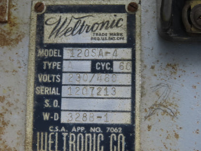 Weltronic 120SA-4 328B-1 Firing Module Resistance Board