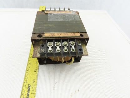 Powertran 204 0121 Transformer 460/230/208/115 Primary 110/6.3 Secondary