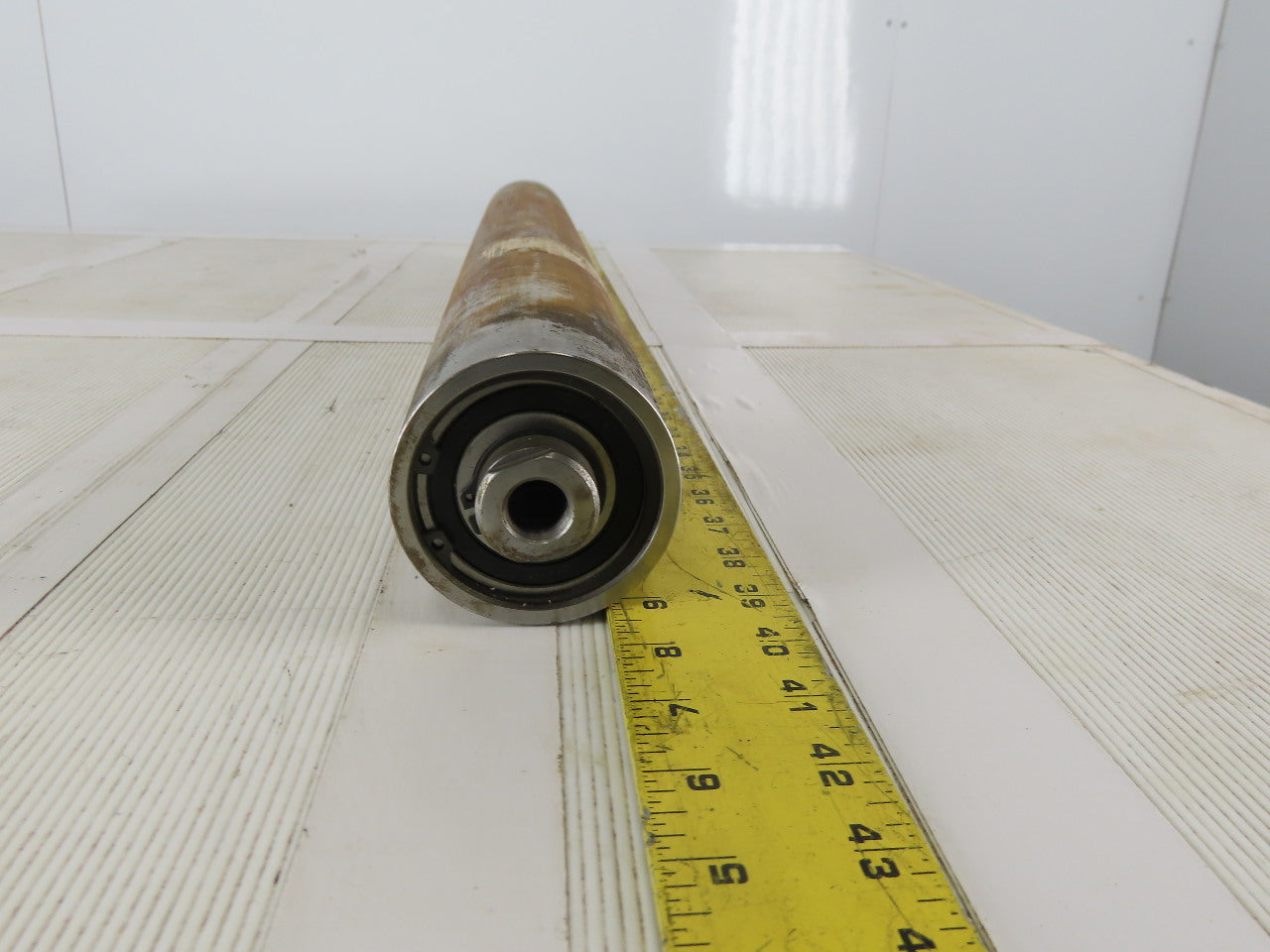 3" OD 27-1/2" BF 27-1/2" Face Width Crowned Conveyor Weighted Pulley