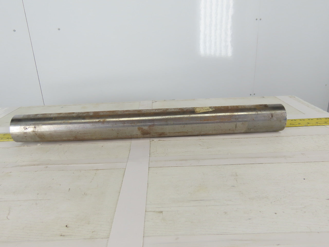 3" OD 27-1/2" BF 27-1/2" Face Width Crowned Conveyor Weighted Pulley
