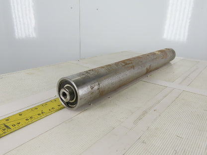3" OD 27-1/2" BF 27-1/2" Face Width Crowned Conveyor Weighted Pulley