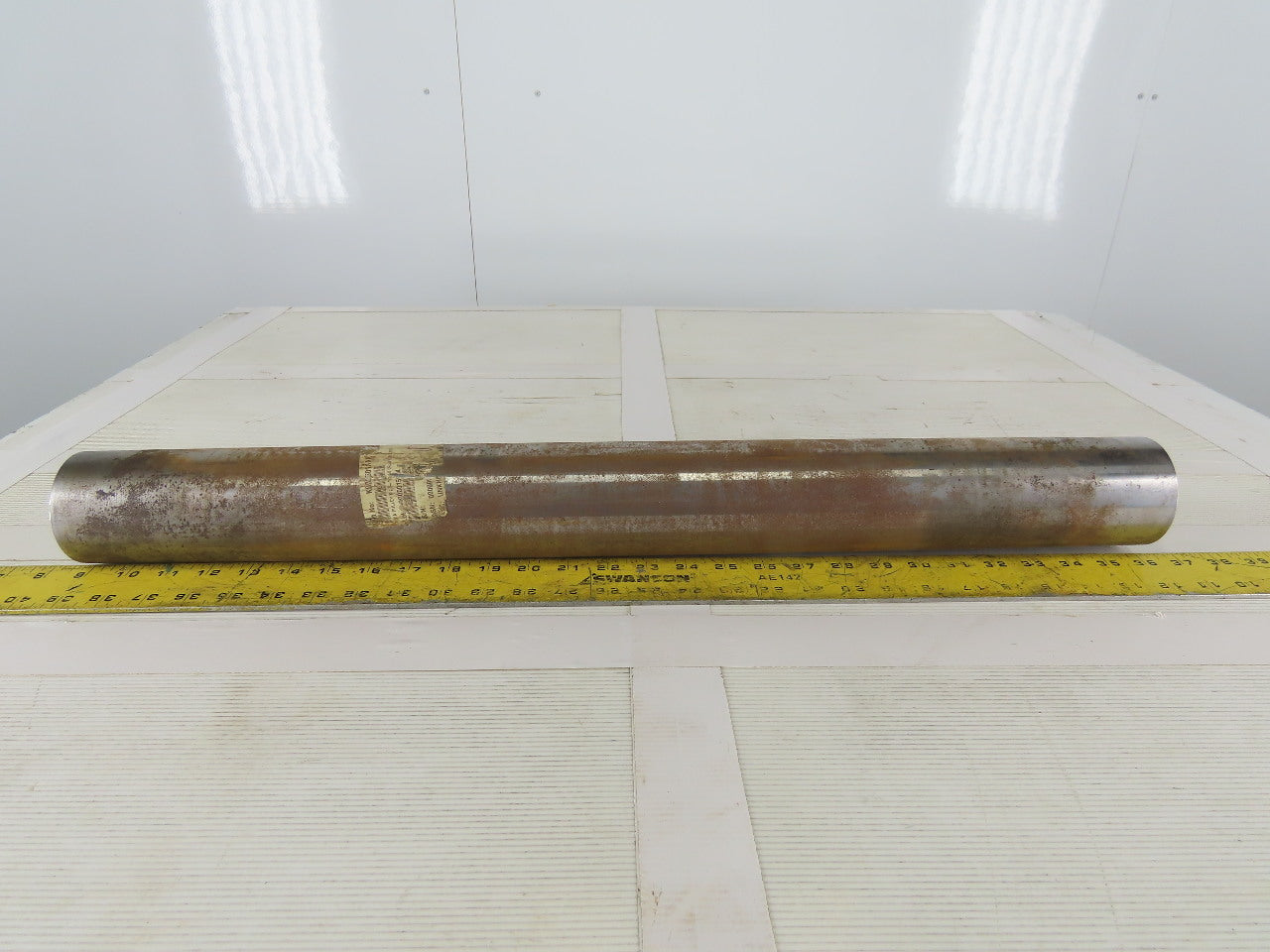 3" OD 27-1/2" BF 27-1/2" Face Width Crowned Conveyor Weighted Pulley