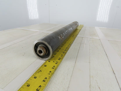 3" OD 27-1/2" BF 27-1/2" Face Width Flat Conveyor Weighted Pulley