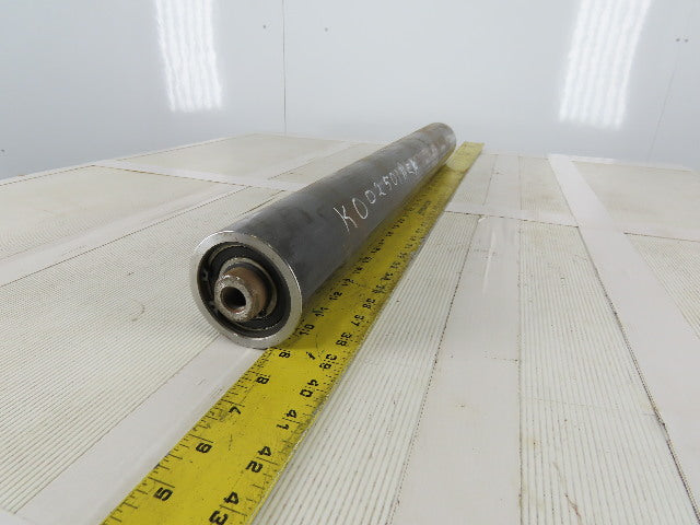 3" OD 27-1/2" BF 27-1/2" Face Width Flat Conveyor Weighted Pulley
