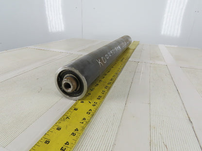 3" OD 27-1/2" BF 27-1/2" Face Width Flat Conveyor Weighted Pulley