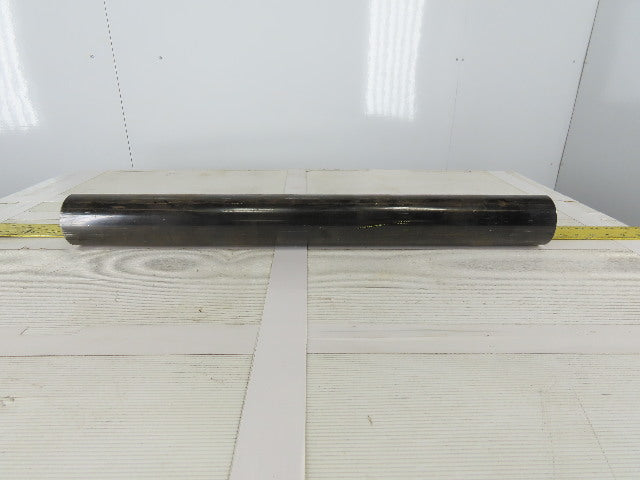 3" OD 27-1/2" BF 27-1/2" Face Width Flat Conveyor Weighted Pulley