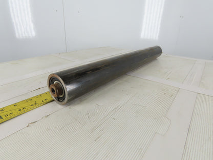 3" OD 27-1/2" BF 27-1/2" Face Width Flat Conveyor Weighted Pulley