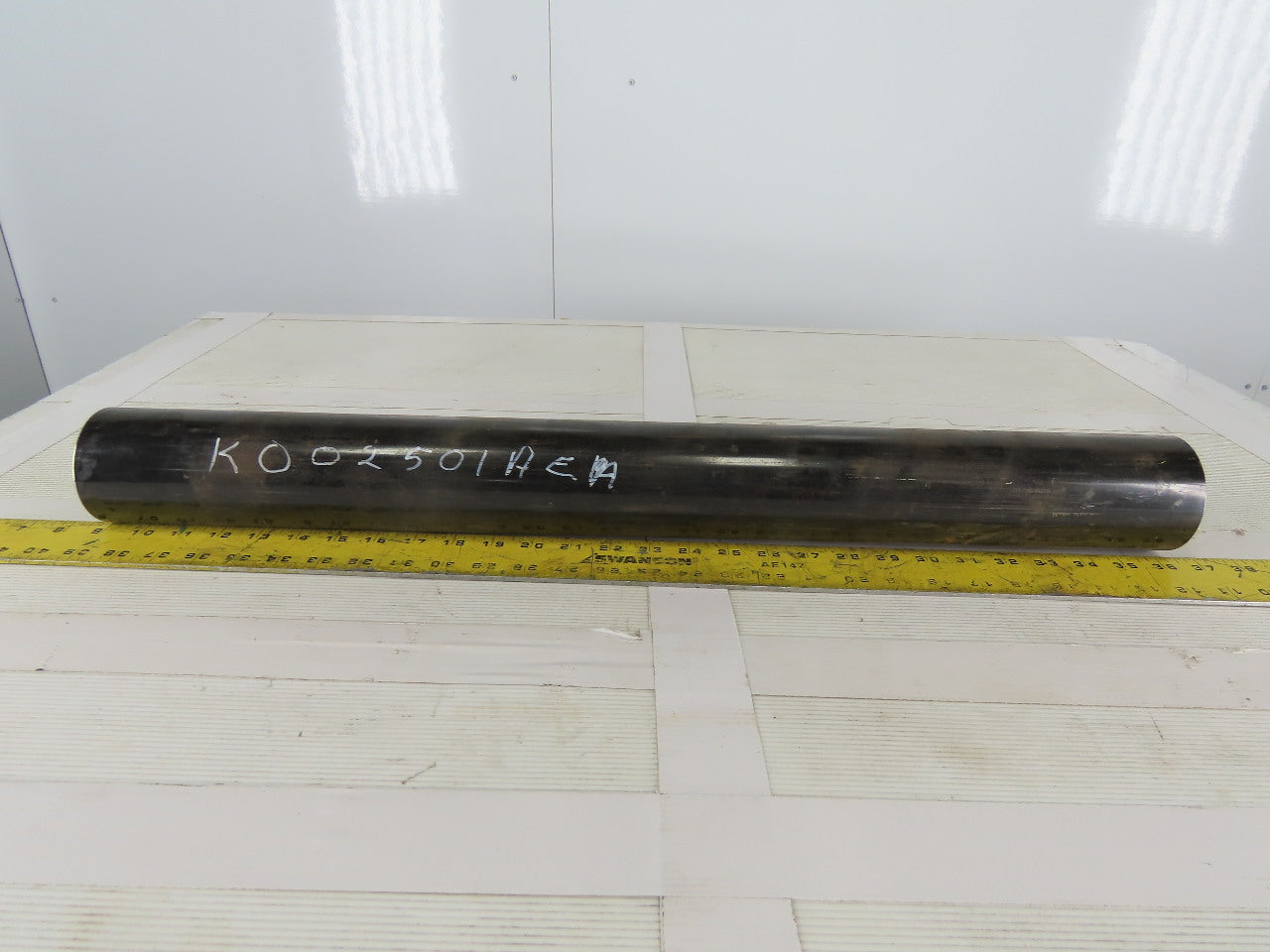 3" OD 27-1/2" BF 27-1/2" Face Width Flat Conveyor Weighted Pulley