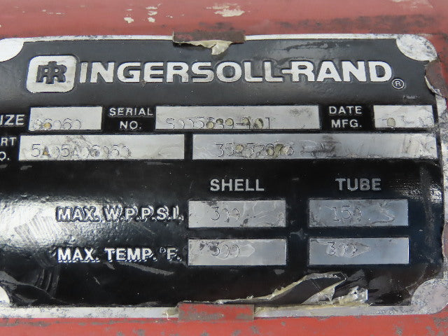Ingersoll Rand 5A05A06060 300/150PSI Shell Tube 300°F 6-1/4"x59" Heat Exchanger