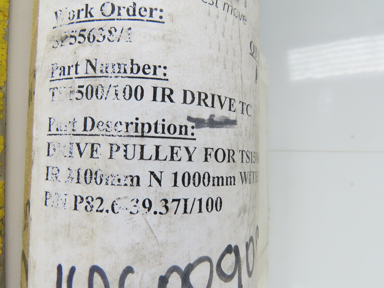 Transnorm TS1500/100 Drive Pulley IR 2100mm N 1000mm 1-7/16" Inside Ext Shaft