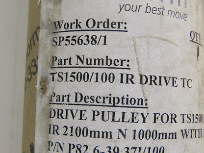 Transnorm TS1500/100 Drive Pulley IR 83" N 38" 1-7/16" Outside Ext Shaft