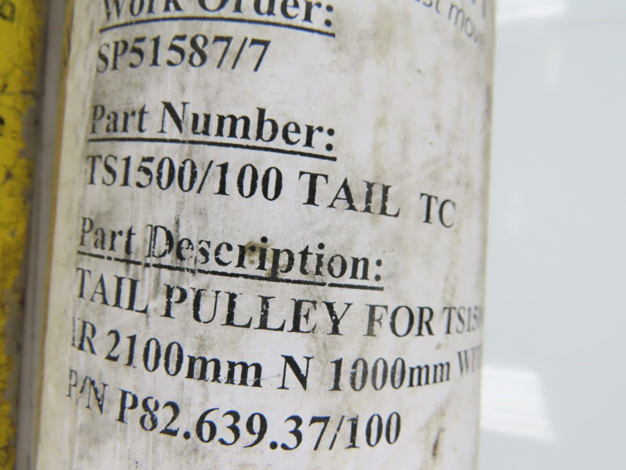 Transnorm TS1500/100 Tail TC Tail Pulley IR 2100mm N 1000mm 1-7/16" Shaft