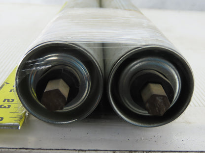 Dematic S345121962 1.9" OD 22-5/8"BF 23-3/4"OAL Gravity Roller Conveyor Lot of 2