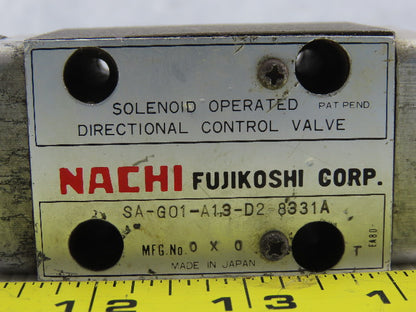 Nachi SA-G01-A13-D2-8331A Hydraulic Directional Control Valve