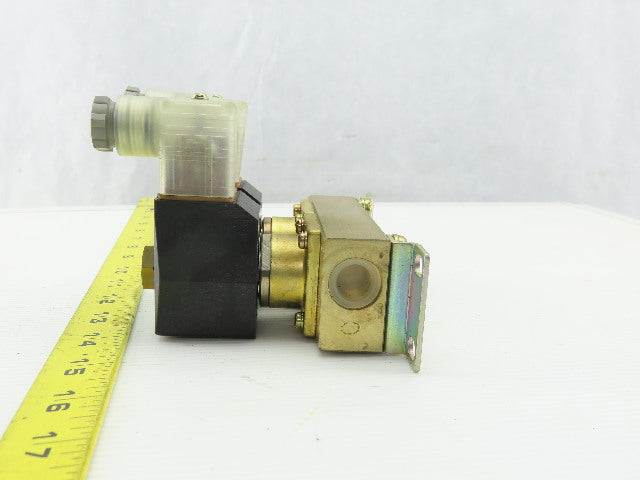 CKD GAB4125 2/2 Brass NC 2 Way 0-25 BAR WOG Solenoid Valves On 4 Port Manifold
