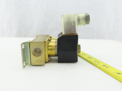 CKD GAB4125 2/2 Brass NC 2 Way 0-25 BAR WOG Solenoid Valves On 4 Port Manifold