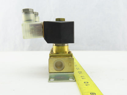 CKD GAB4125 2/2 Brass NC 2 Way 0-25 BAR WOG Solenoid Valves On 4 Port Manifold