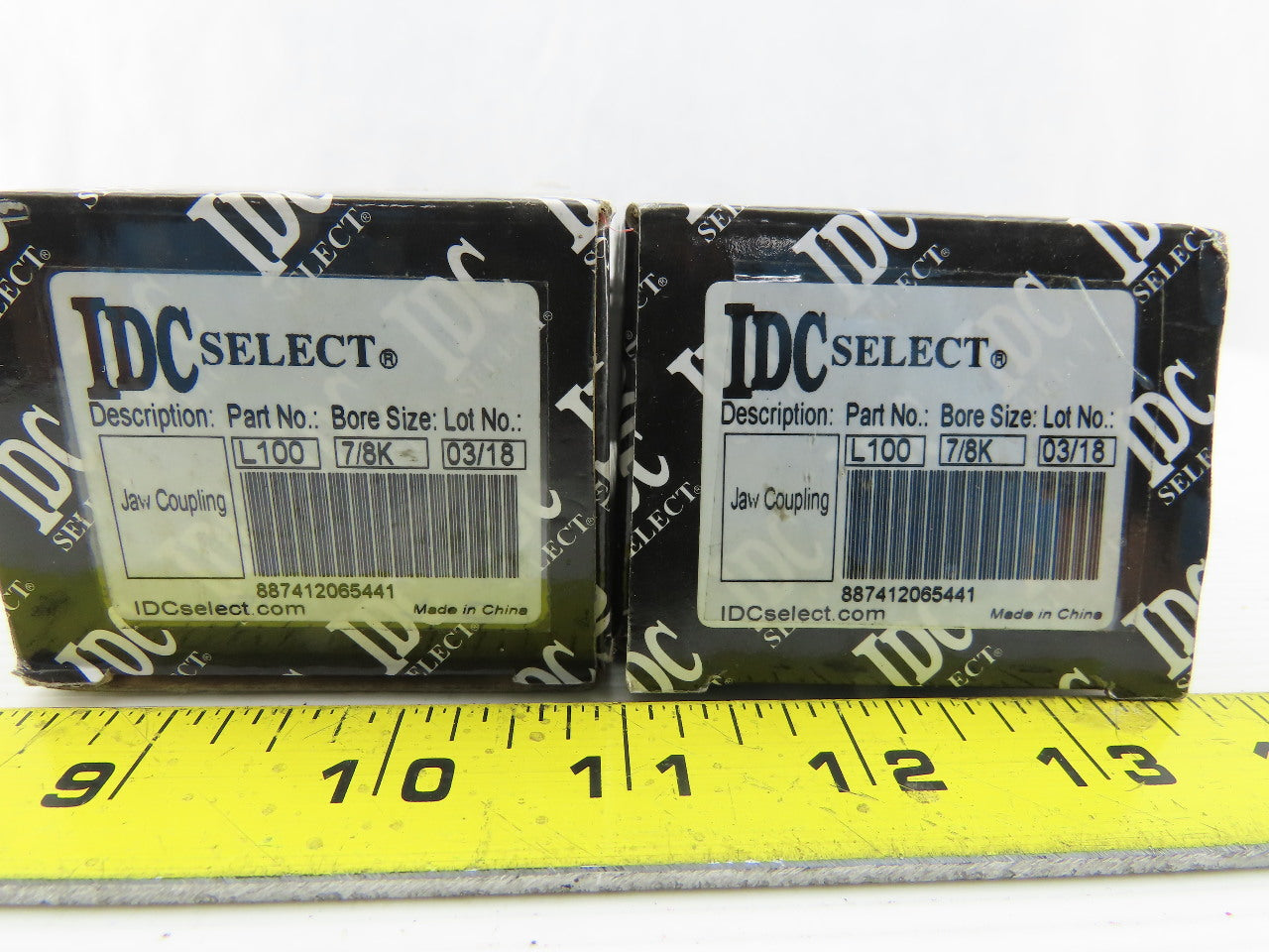IDC Select L1007/8K 7/8" Bore Jaw Spider Coupling Lot Of 2